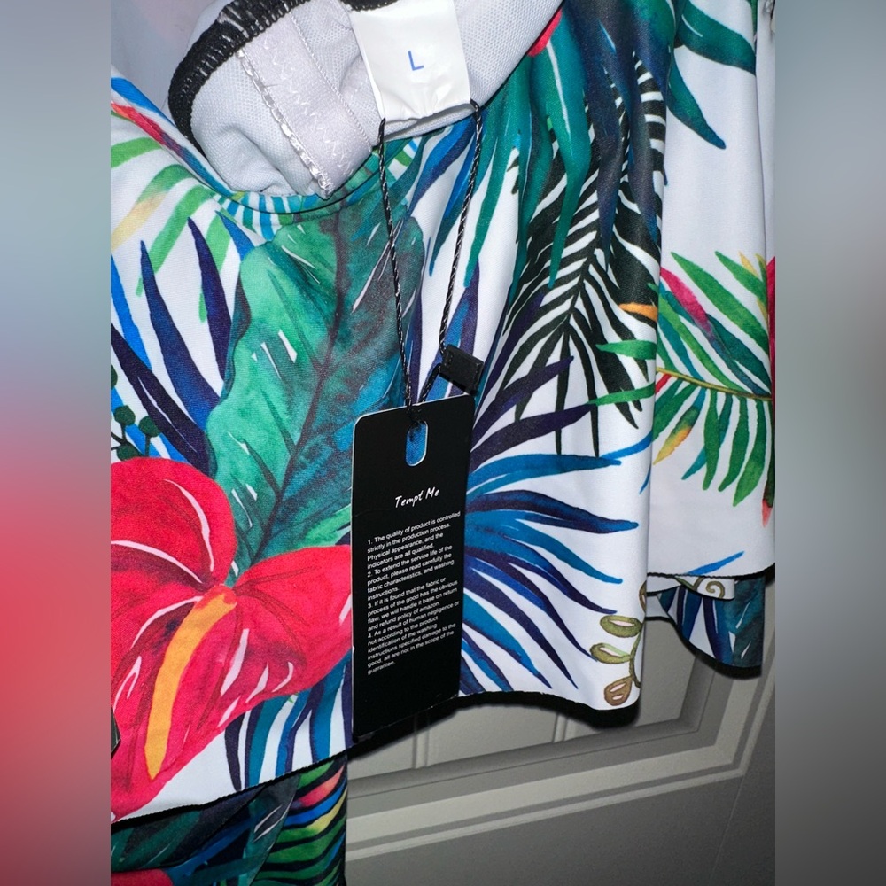 Tropical Floral One-Piece Swimsuit - Picture 3 of 3